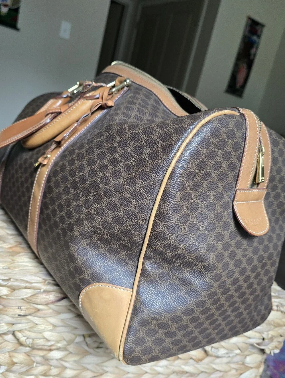 Authentic Celine Macadam Vintage Travel Bag